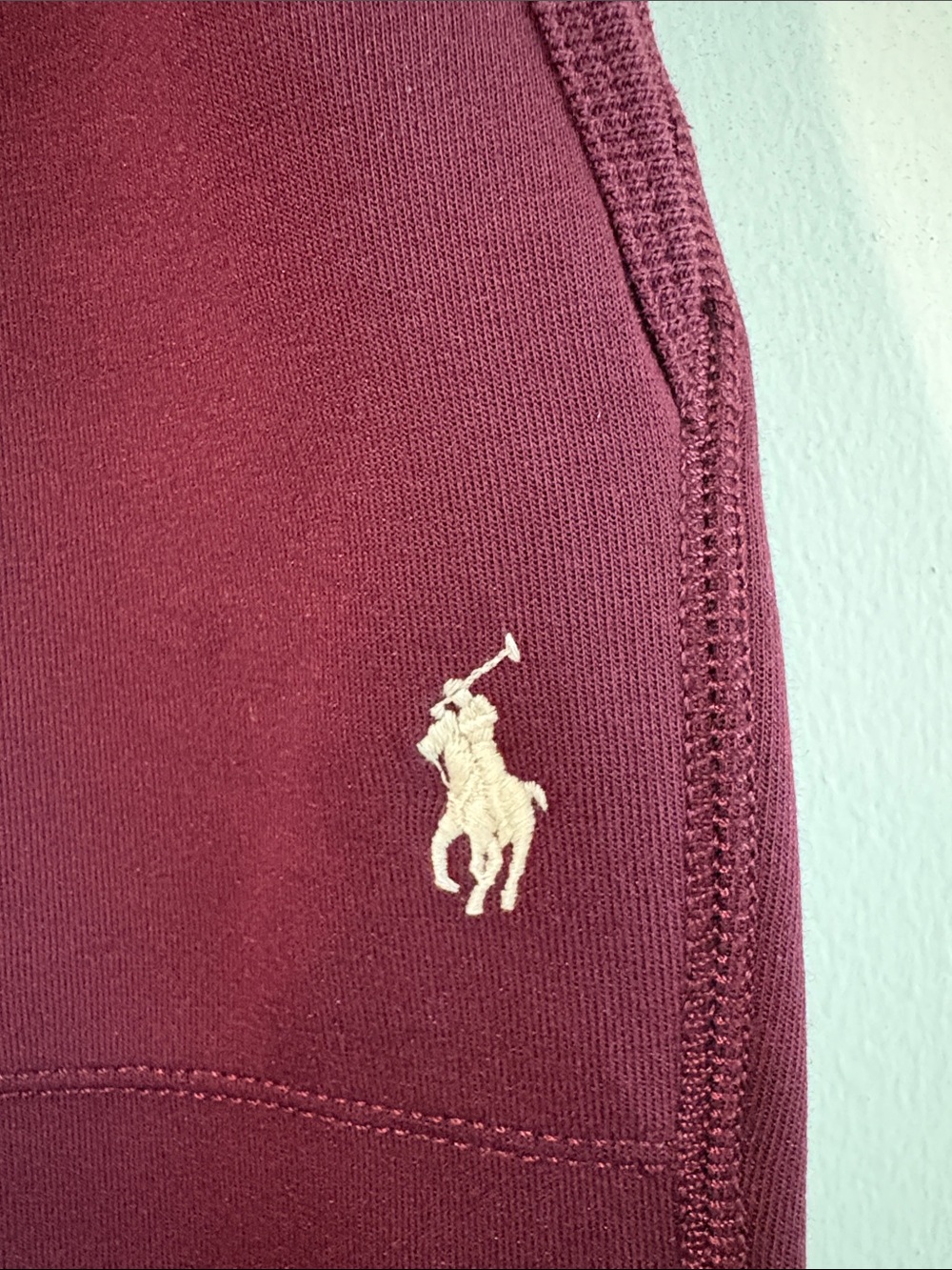 Polo by Ralph Lauren Men's Maroon Sweatpants Joggers - Picture 2 of 4